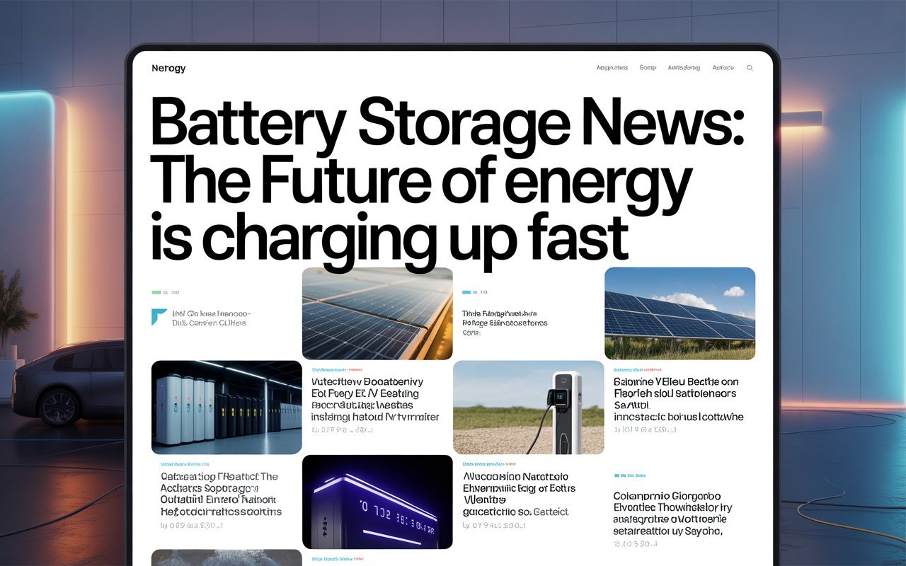 battery storage news