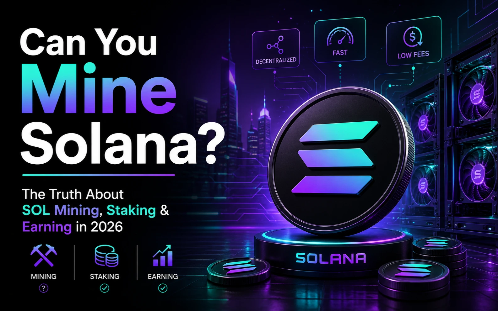 Can You Mine Solana? The Truth About SOL Mining, Staking & Earning in 2026