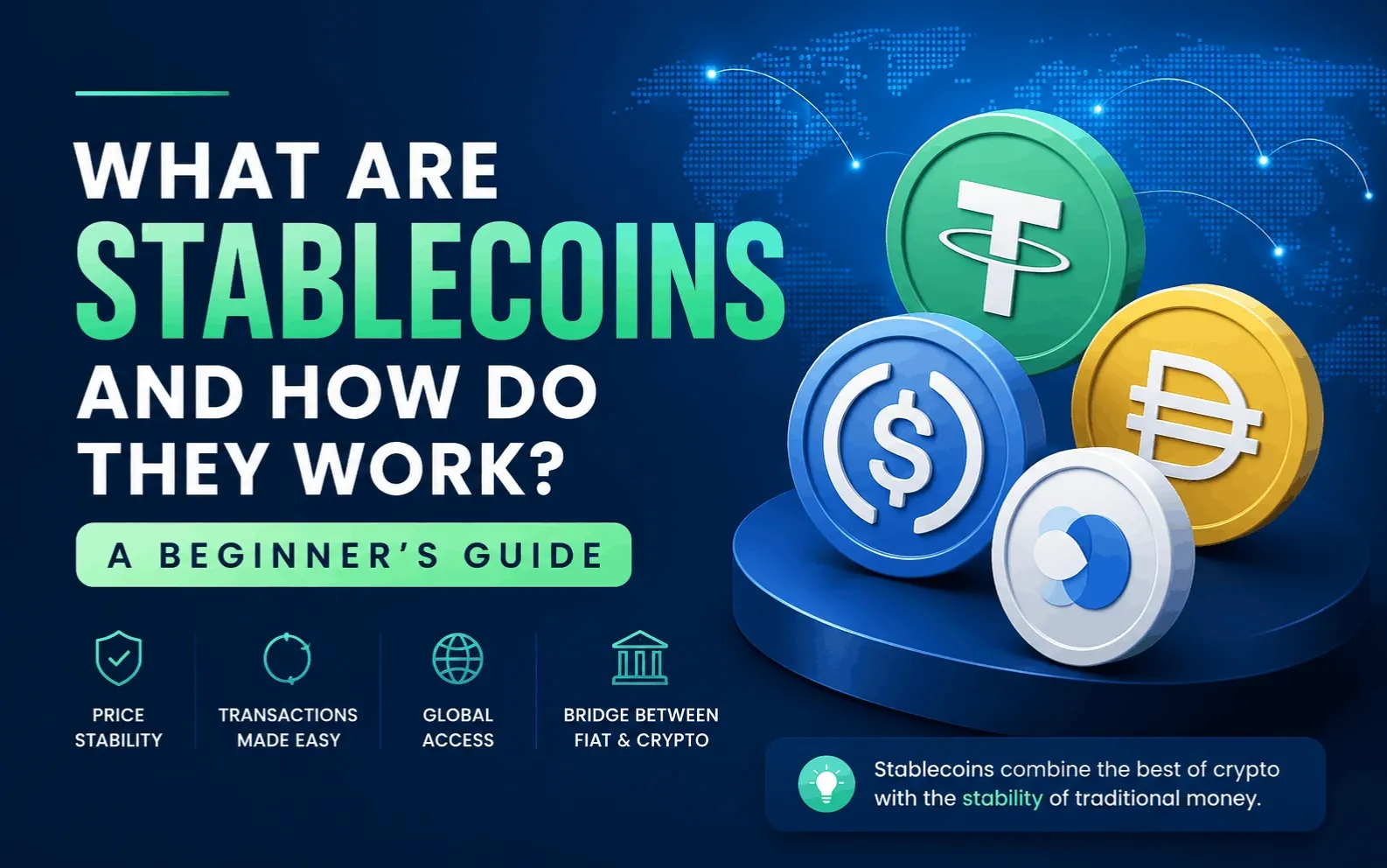 What Are Stablecoins and How Do They Work? A Simple Beginner’s Guide